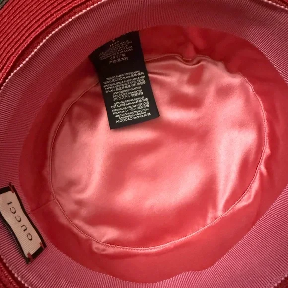 Green and Red Straw Hat with Ribbon - Picture 7 of 11